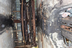 The vertical winding engine, Glyn Pits, July 2019