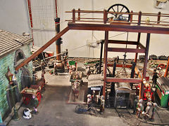 A working model of Glyn Pits, August 2021, © Photo courtesy of Clive Davies