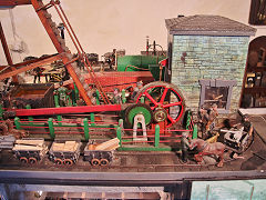 A working model of Glyn Pits, August 2021, © Photo courtesy of Clive Davies