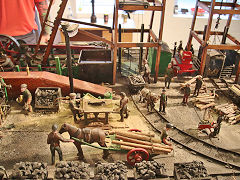 A working model of Glyn Pits, August 2021, © Photo courtesy of Clive Davies