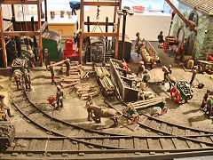 A working model of Glyn Pits, August 2021, © Photo courtesy of Clive Davies