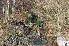 Cwmsychan Red Ash Colliery reservoir inlet, February 2014