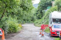 The MRCC line heading off South, Abersychan, July 2015