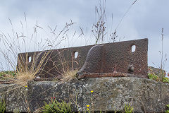 British Ironworks engine house chimney base detail , July 2015