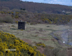 
British Ironworks engine house and chimney, April 2006