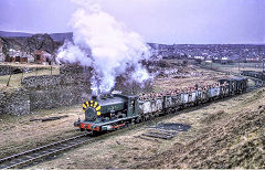 Either 'Islwyn' or 'Illtyd' at the Lower Navigation Colliery site, Talywain Railway, August 1973, © Photo courtesy of John Wiltshire