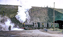 
Big Arch loco shed, Talywain Railway, 'Illtyd', AB 2331 of 1952, April 1967, © Photo by John Wiltshire