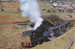 
Exchange sidings and 'Islwyn' or 'Illtyd', Talywain Railway, c1960s, © Photo courtesy of George Woods