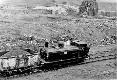 '7754' at the colliery ruins, Talywain Railway, 1969, © Photo courtesy of 'Random Railways'