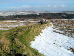 
Varteg Hill Colliery, incline from the ventilating fan shaft, January 2010