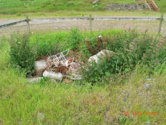 
The filled-in shaft at Varteg Hill Colliery Top Pits, June 2008