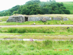 
Foundations of compressor house or coke ovens at Varteg Hill Colliery Top Pits, June 2008