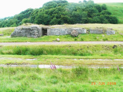 
Foundations of compressor house or coke ovens at Varteg Hill Colliery Top Pits, June 2008