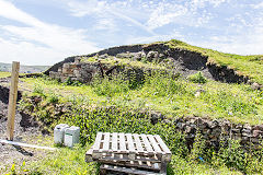 
Stonework opposite Four Houses, probably part of Varteg Furnaces, June 2015