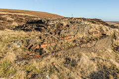 
Foundations at the tip at Varteg Hill Colliery Top Pits , January 2017