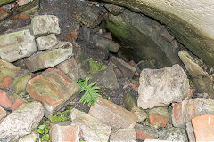 
Culvert under the Brynmawr Road near Garn-yr-erw, probably from the opencast workings, August 2017