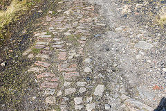 
Canada Tips brick road at SO 2410 1140, Blaenavon, August 2016