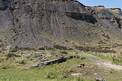 
Canada Tips foundations in the opencast pits, Blaenavon, March 2010