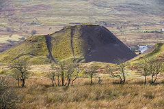 Hill Pit tips, Blaenavon, January 2014
