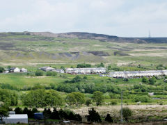 Hill Pit tips from Milfraen, Blaenavon, June 2014