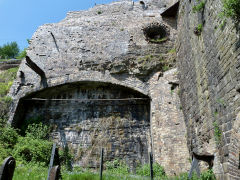 Blaenavon Ironworks side of furnace No 2, May 2012