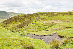 End of the Northern tramroad looking North, May 2014