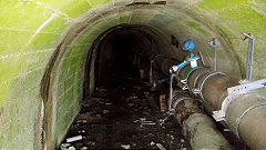 
ADWB pipeline tunnel, Official guided tour, June 2015 © Photo courtesy of Jamie Larke