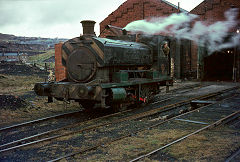 
'Toto No 6' at the engine shed, built by Andrew Barclay, No 1619 of 1919, November 1969, © Photo courtesy of Alan Murray-Rust