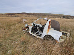 
Milfraen Colliery railway, not typical haulage for the railway, November 2021