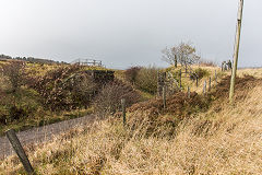 
Overbridge and trackbed of the LNWR Blaenavon to Brynmawr line, Waunavon, November 2019