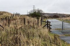 
Trackbed of the LNWR Blaenavon to Brynmawr looking towards the opencast area, November 2019