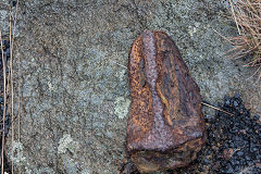 
Fragment of a tramplate at New Clydach Slope Colliery, November 2019