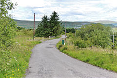 
Trackbed of the LNWR Blaenavon to Brynmawr line from Wauavon Station, July 2020