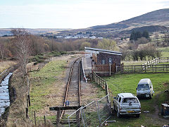 Whistle Inn halt, Pontypool and Blaenavon Railway, Blaenavon, November 2021