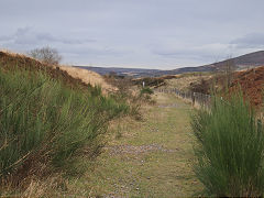 
LNWR trackbed between the Whistle Inn and Waunavon, November 2021