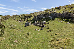 
Blorenge Tramroad right-hand quarry, May 2015