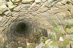 
The culvert linking the upper and lower reservoirs, Garnddyrys Forge, October 2017