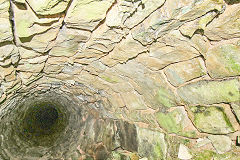 
The culvert linking the upper and lower reservoirs, Garnddyrys Forge, October 2017