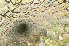 
The culvert linking the upper and lower reservoirs, Garnddyrys Forge, October 2017