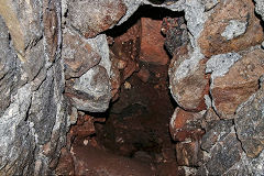 
Side hole in the Northern tramroad tunnel, Garnddyrys Forge, October 2017