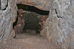 
Side hole in the Northern tramroad tunnel, Garnddyrys Forge, October 2017