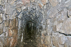 
The side tunnel to the furnaces, Garnddyrys Forge, October 2017