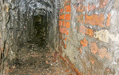 
The side tunnel to the furnaces, Garnddyrys Forge, October 2017