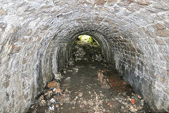 
The Southern section of the tramroad tunnel, Garnddyrys Forge, October 2017
