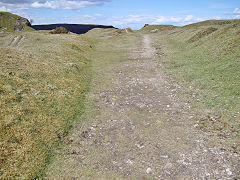 
Gilwern Hill Quarry tramway junction at the end of the quarry, May 2021