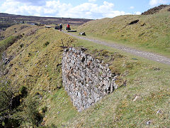 
Tyla East Quarry tramway causeway, May 2021