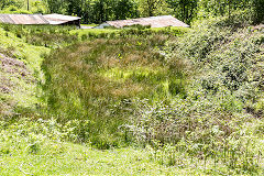 
The Northern levels and Old Mill brickyard, small reservoir or pond, Darren Valley, May 2015