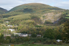 
Darren Quarry from across the valley, October 2009