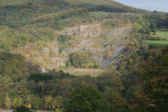 
Darren Quarry from across the valley, October 2009