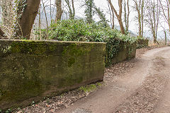 
Darren Quarry loading bank at railway sidings, February 2015